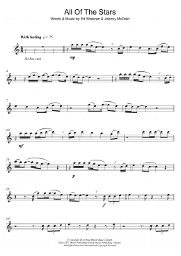page one of All Of The Stars (Flute Solo)