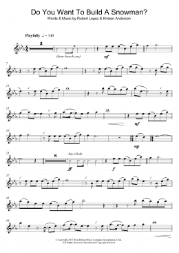 page one of Do You Want To Build A Snowman? (from Frozen) (Flute Solo)