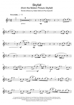 page one of Skyfall (from the Motion Picture Skyfall) (Flute Solo)