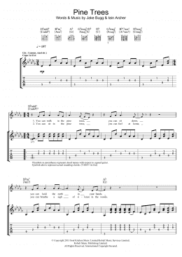 page one of Pine Trees (Guitar Tab)