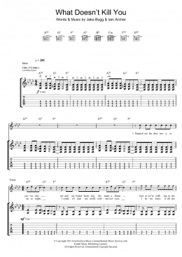 page one of What Doesn't Kill You (Guitar Tab)