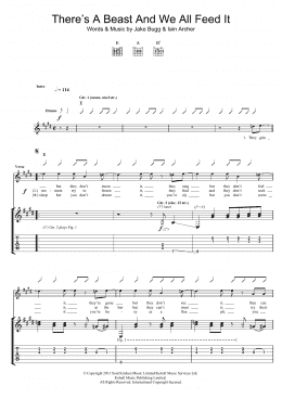 page one of There's A Beast And We All Feed It (Guitar Tab)
