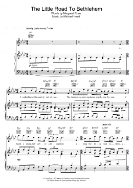 page one of The Little Road To Bethlehem (Piano, Vocal & Guitar Chords)