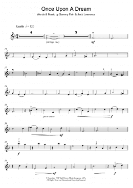 page one of Once Upon A Dream (Violin Solo)