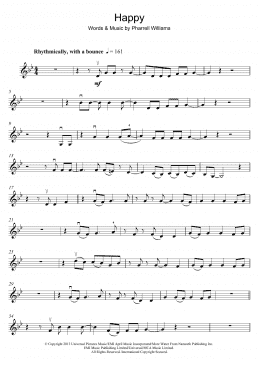 page one of Happy (Violin Solo)