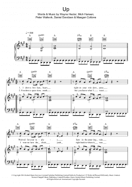 page one of Up (featuring Demi Lovato) (Piano, Vocal & Guitar Chords)