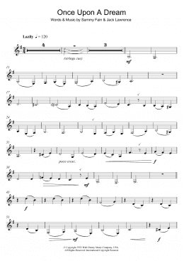 page one of Once Upon A Dream (Clarinet Solo)