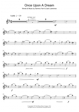 page one of Once Upon A Dream (Alto Sax Solo)