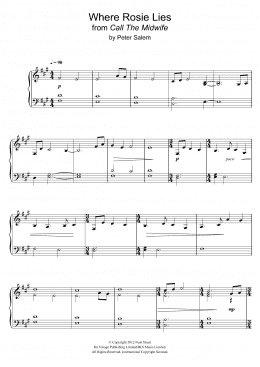 page one of Where Rosie Lies (from 'Call The Midwife') (Piano Solo)
