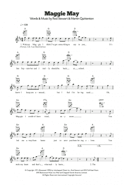 page one of Maggie May (Ukulele)