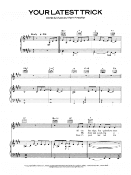 page one of Your Latest Trick (Piano, Vocal & Guitar Chords)