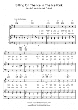 page one of Sitting On The Ice In The Ice Rink (Piano, Vocal & Guitar Chords)