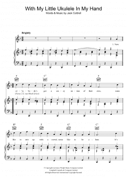 page one of With My Little Ukulele In My Hand (Piano, Vocal & Guitar Chords)