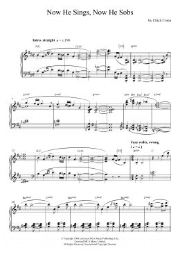 page one of Now He Sings, Now He Sobs (Piano Solo)