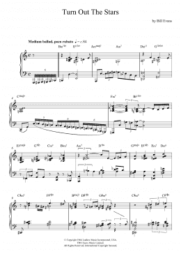 page one of Turn Out The Stars (Piano Solo)