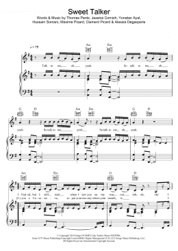 page one of Sweet Talker (Piano, Vocal & Guitar Chords)