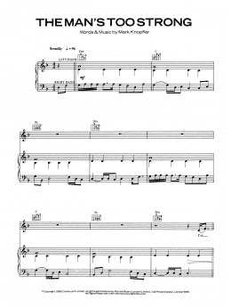 page one of The Man's Too Strong (Piano, Vocal & Guitar Chords)