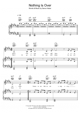 page one of Nothing Is Over (Piano, Vocal & Guitar Chords)