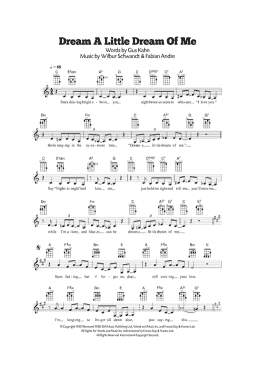 page one of Dream A Little Dream Of Me (Ukulele)