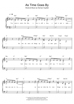 page one of As Time Goes By (Beginner Piano (Abridged))