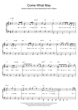 page one of Come What May (from Moulin Rouge) (Beginner Piano (Abridged))