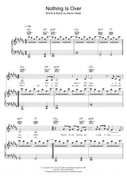 page one of Nothing Is Over (Piano, Vocal & Guitar Chords)