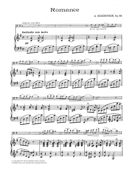 page one of Romance, Op.44 No. 1 (Cello Solo)