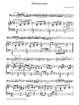 page one of Humoresque (Cello Solo)