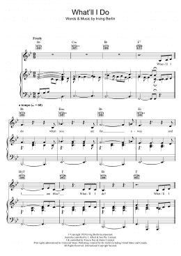 page one of What'll I Do (Piano, Vocal & Guitar Chords)