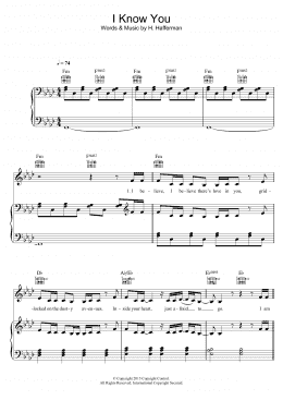 page one of I Know You (from 'Fifty Shades Of Grey') (Piano, Vocal & Guitar Chords)