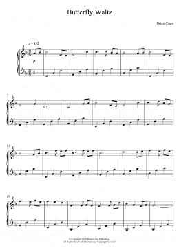 page one of Butterfly Waltz (Piano Solo)
