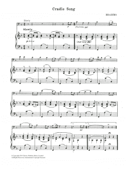 page one of Cradle Song (Cello Solo)
