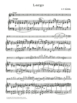 page one of Largo In G (Cello Solo)