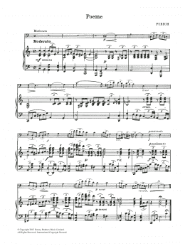 page one of Poeme (Cello Solo)