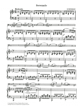 page one of Serenade (Cello Solo)