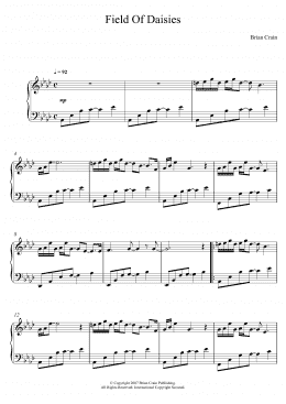 page one of Field Of Daisies (Piano Solo)