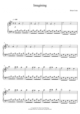 page one of Imagining (Piano Solo)