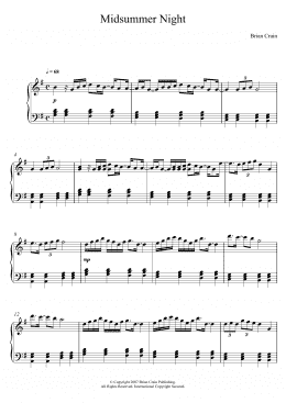 page one of Midsummer Night (Piano Solo)