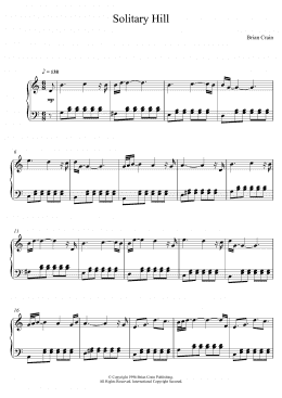 page one of Solitary Hill (Piano Solo)