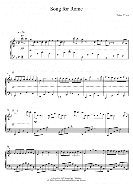 page one of Song For Rome (Piano Solo)