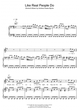 page one of Like Real People Do (Piano, Vocal & Guitar Chords)