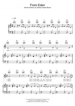 page one of From Eden (Piano, Vocal & Guitar Chords)