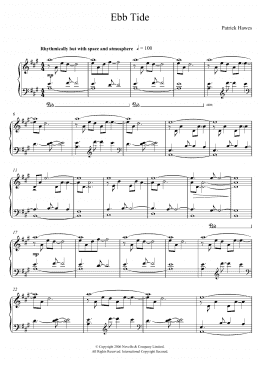 page one of Ebb Tide (Piano Solo)