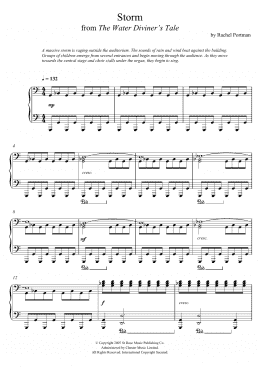 page one of Storm (From 'The Water Diviner's Tale) (Piano Solo)