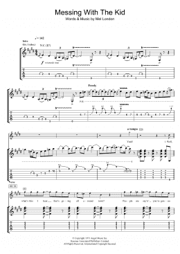 page one of Messin' With The Kid (Guitar Tab)