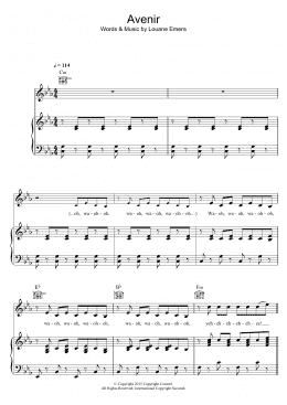 page one of Avenir (Piano, Vocal & Guitar Chords)