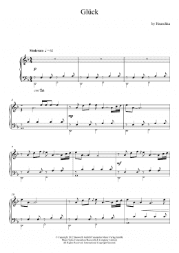 page one of Glueck (Theme) (Piano Solo)