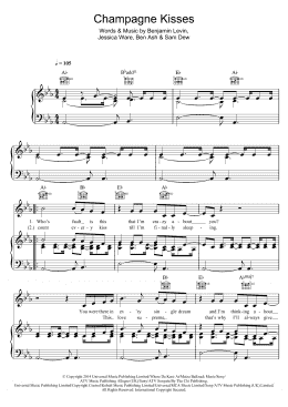 page one of Champagne Kisses (Piano, Vocal & Guitar Chords)