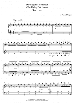 page one of Overture from The Flying Dutchman (Piano Solo)