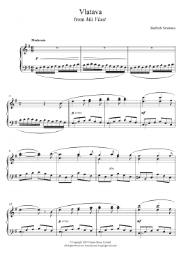 page one of Vlatava (from 'Má Vlast') (Piano Solo)